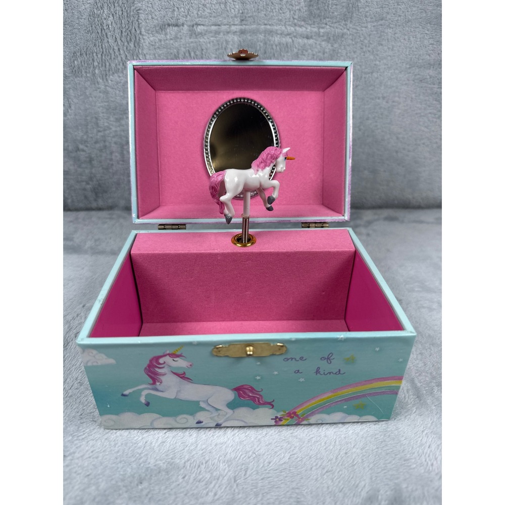 Jewelkeeper Kids Musical Unicorn Jewelry Box‎ Rainbow Castle One of a Kind Aqua